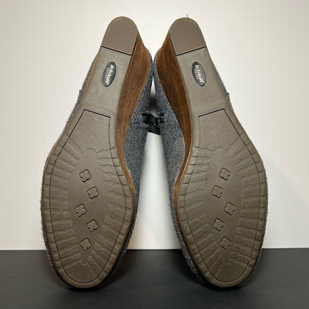 Womens DR. SCHOLL’S Darcy Grey Wedge Ankle Boots / Size 11 Medium - Picture 7 of 8